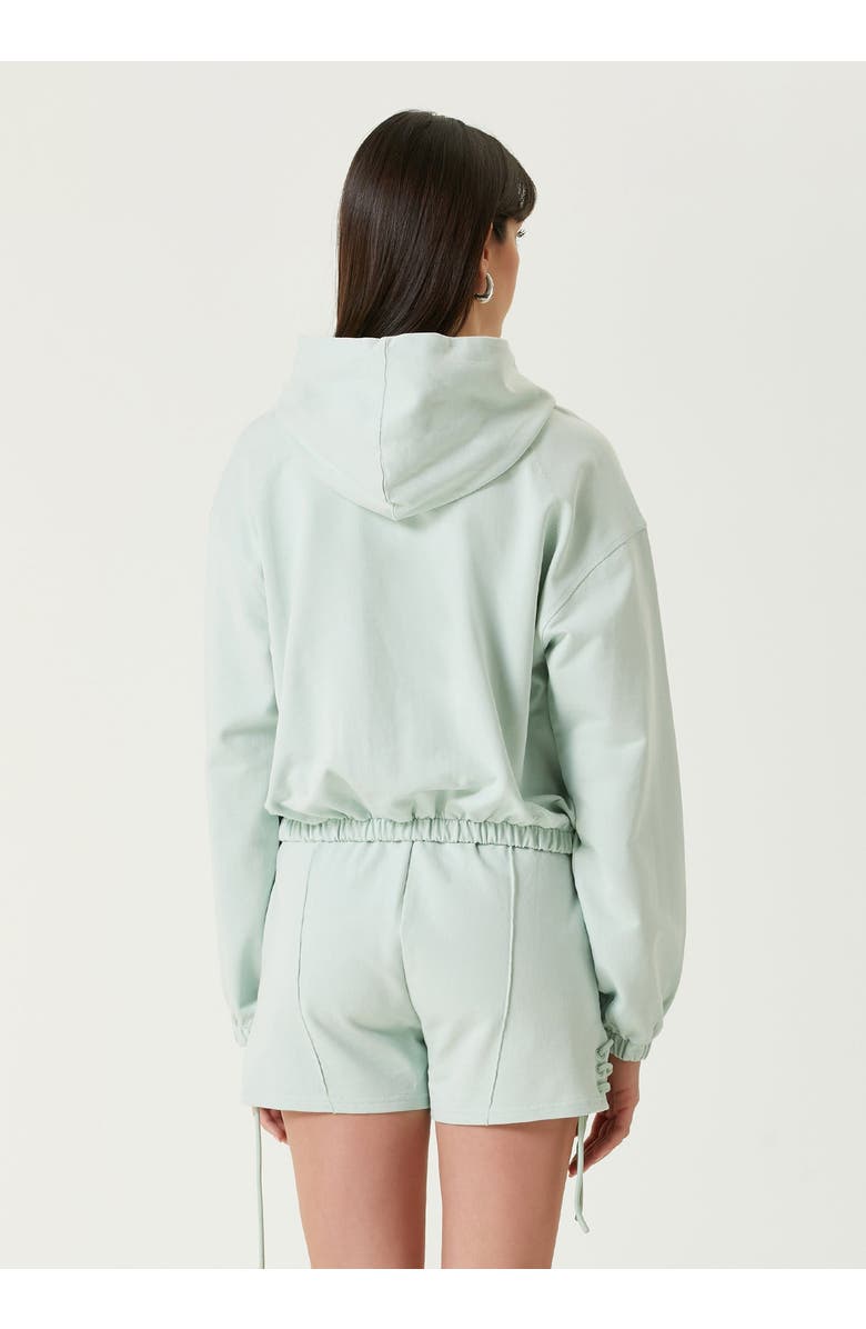 PCFG Free Heaven Crop Hoodie, Alternate, color, Light Green Surf Spray