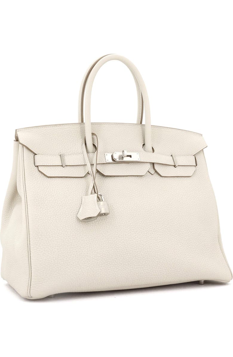 Pre-Owned Hermes Birkin Handbag Light Togo with Palladium Hardware 35, Alternate, color, Beton