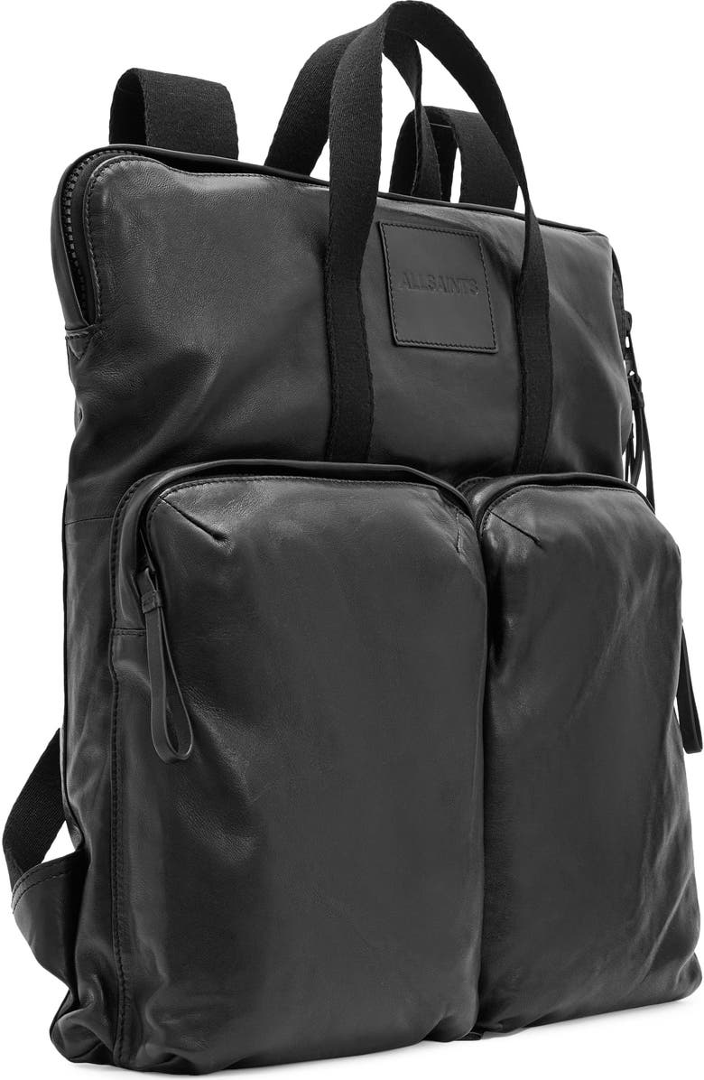AllSaints Force Leather Backpack, Alternate, color,