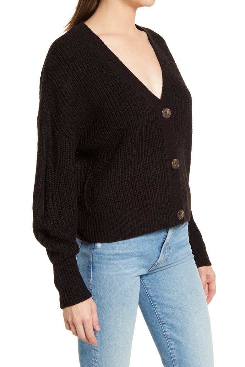 Lea Cardigan, Alternate, color, BLACK