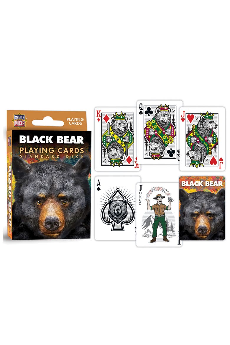 Black Bear Playing Cards, Alternate, color, Multicolor