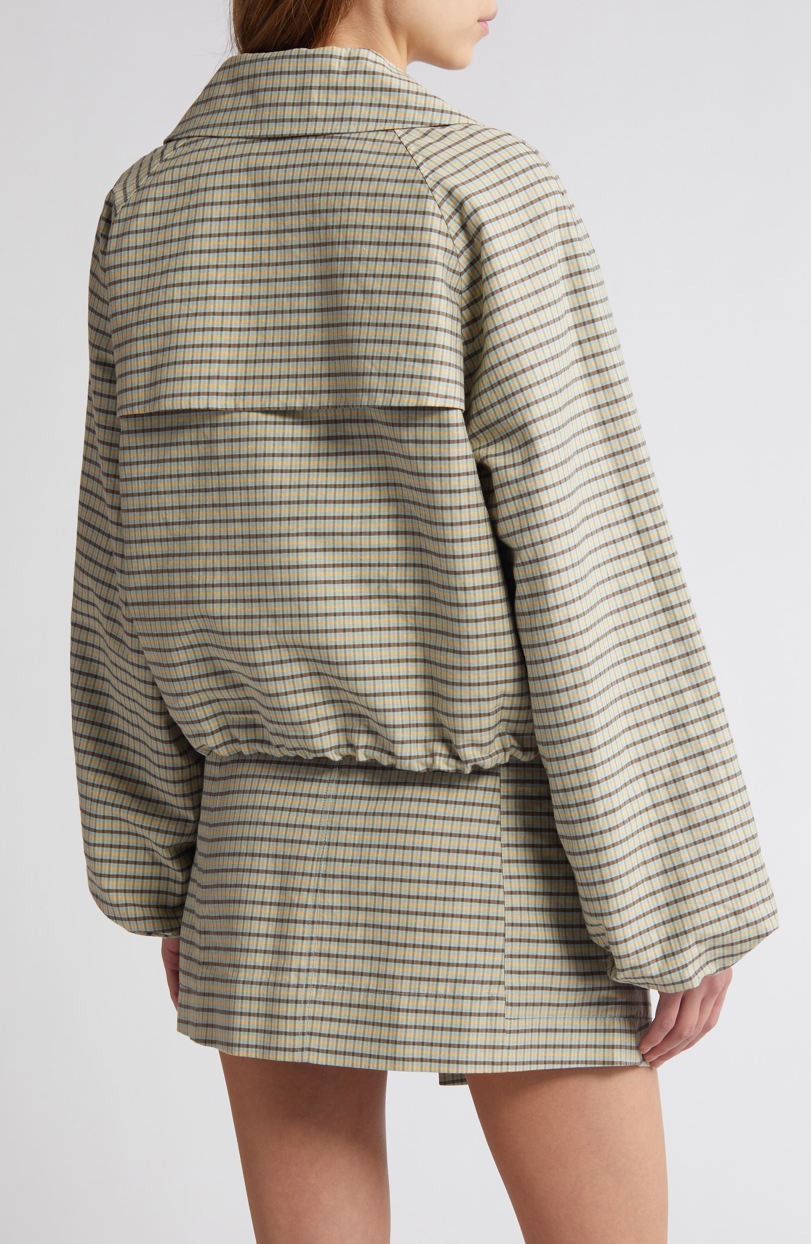 North Check Cotton & Linen Jacket - image 2