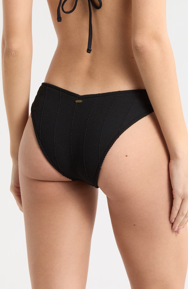 Rip Curl Vibe Surf High Cut Bikini Bottoms, Alternate, color, Black