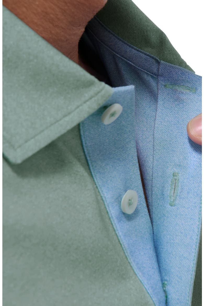 Vincent OoohCotton® Double Knit Solid Polo, Alternate, color, MENTHOL