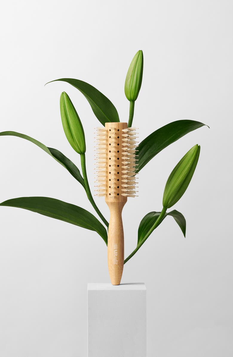 The Hair Edit Sleek Goddess Boar Bristle Bamboo Round Brush, Alternate, color, 