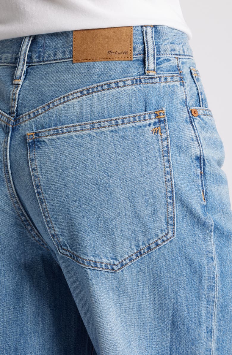 Madewell Super Wide Leg Jeans, Alternate, color, Lelani Wash