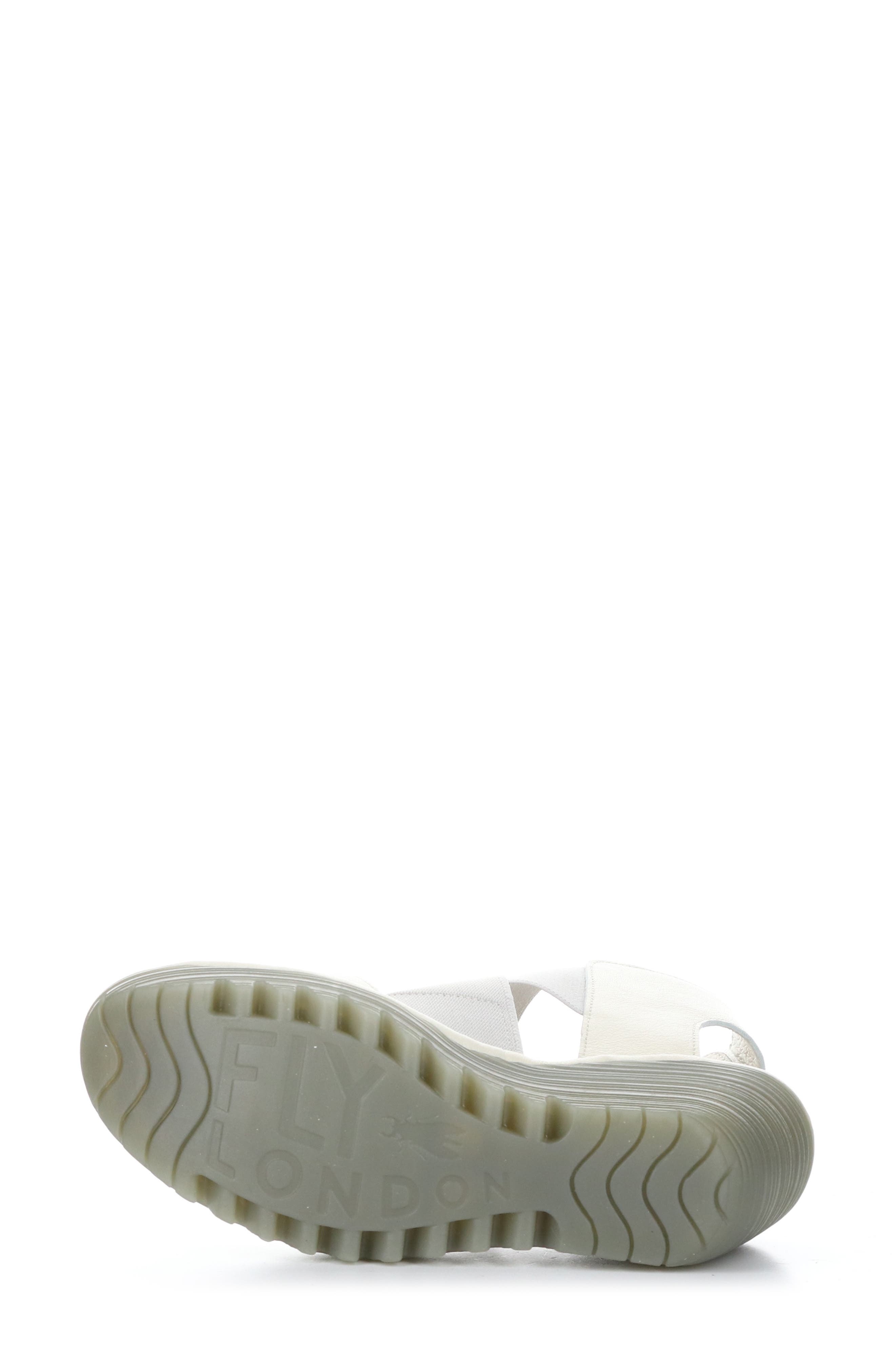 Yuba Platform Wedge Sandal, Alternate, color, OFF WHITE MOUSSE