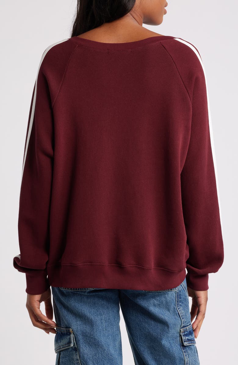 New York Loves You V-Neck Graphic Sweatshirt