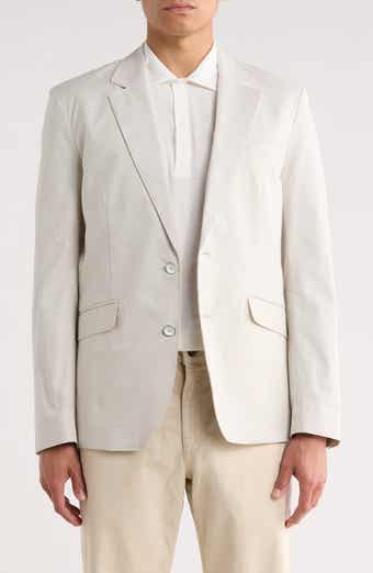rag & bone Butler Stripe Notch Lapel Stretch Cotton Blazer