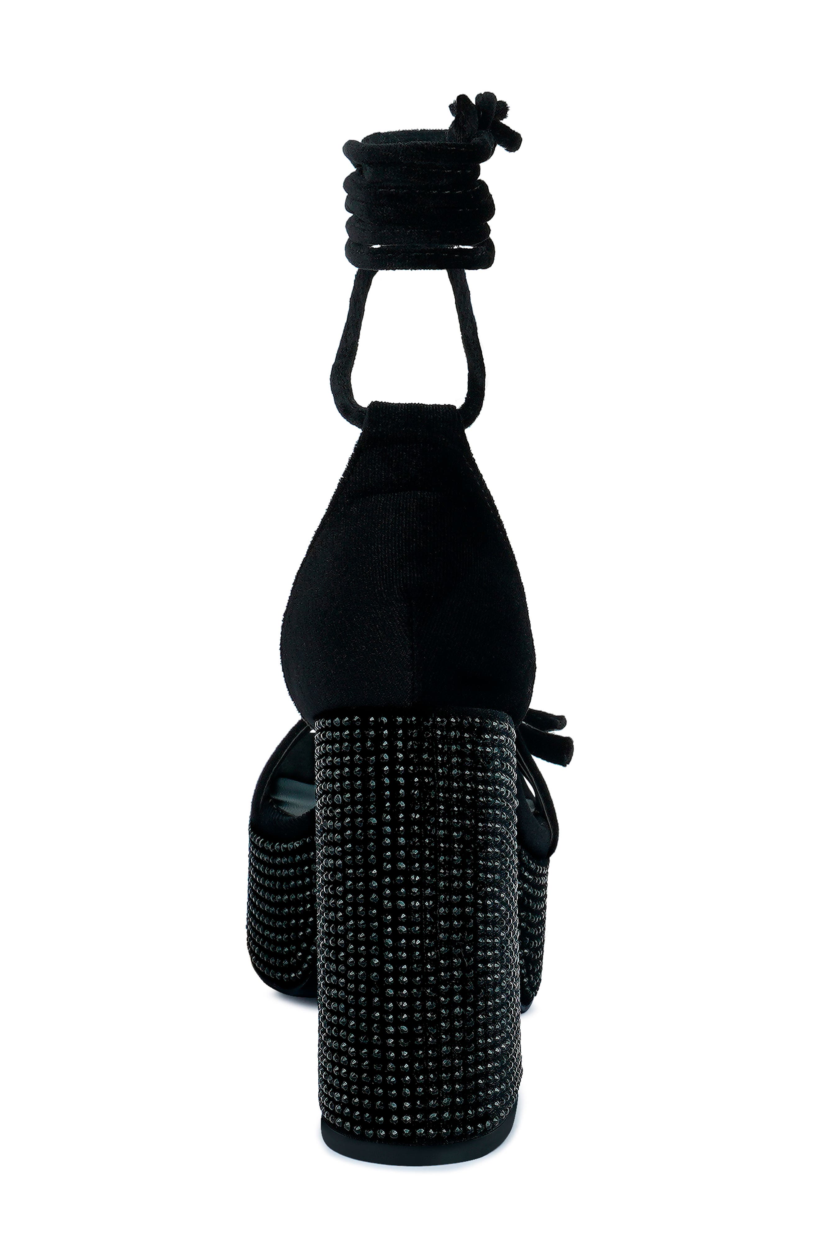 Rag & Co Firecrown Ankle Wrap Platform Sandal, Alternate, color, 