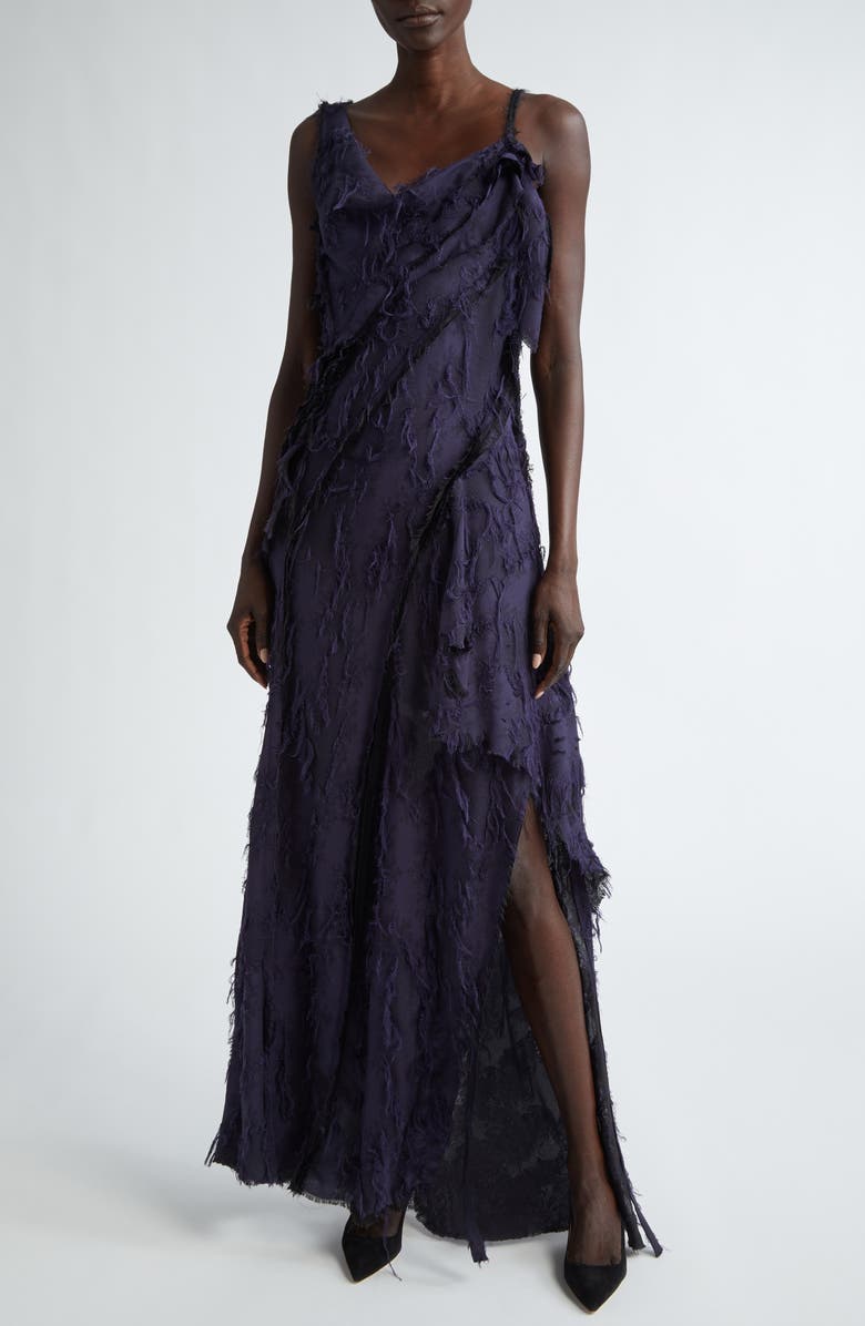 Jason Wu Collection Frayed Jacquard Gown