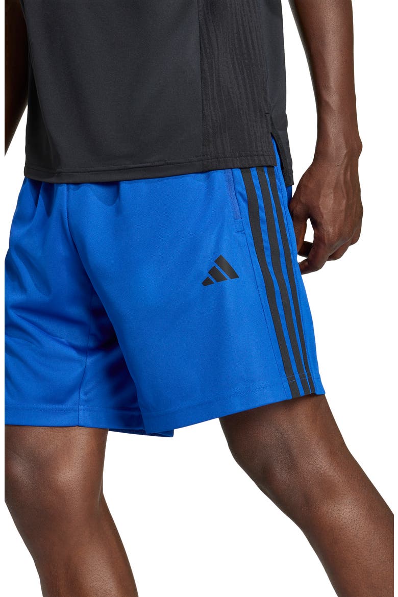 Climacool 3-Stripe Workout Essentials Shorts, Alternate, color, TEAM ROYAL BLUE/ BLACK