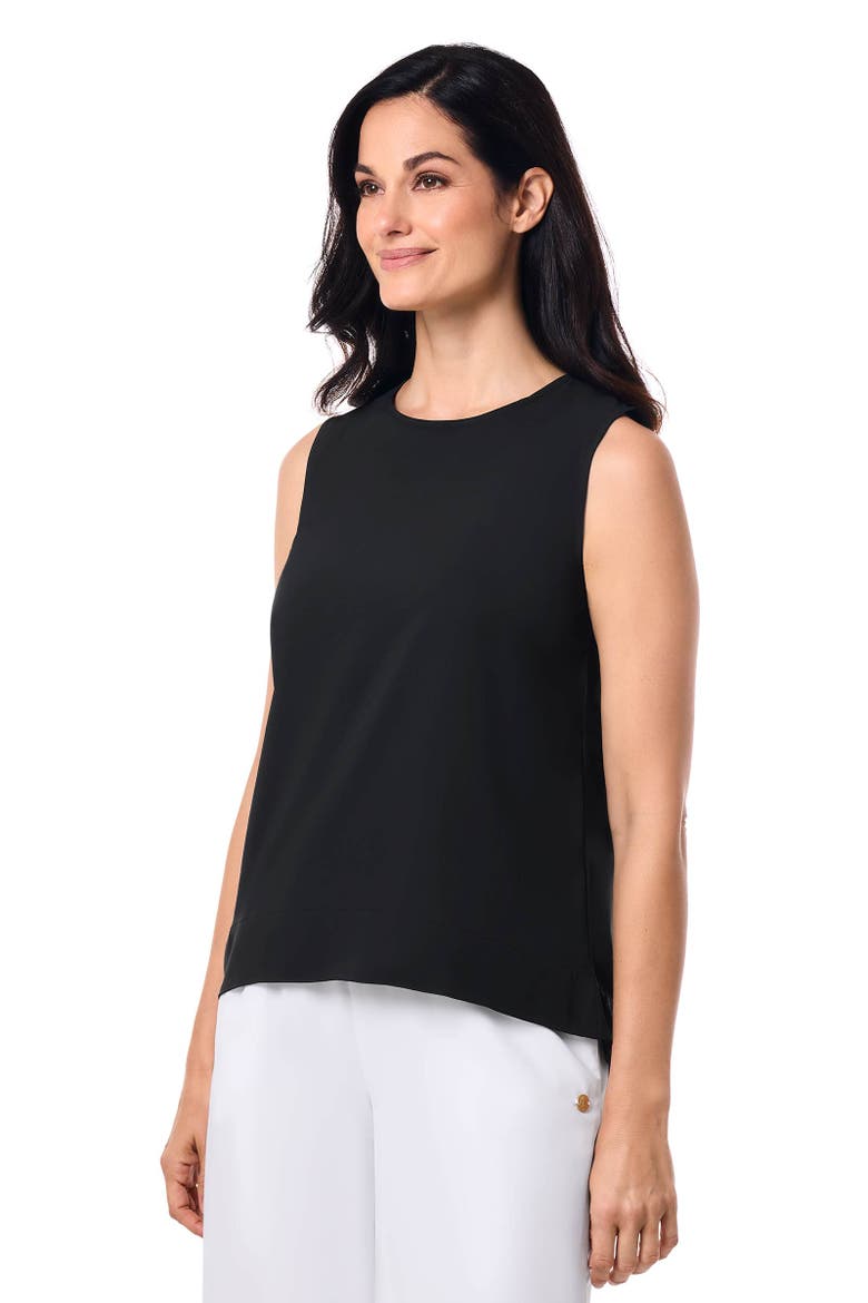 Women's Long Sleeve Top Tank - UPF 50+ Sun Protection - St. Tropez, Alternate, color, Black