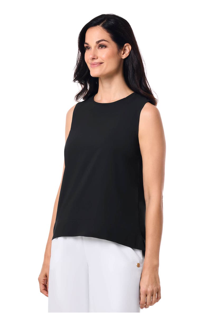 Coolibar Women's Long Sleeve Top Tank - UPF 50+ Sun Protection - St. Tropez, Alternate, color, Black