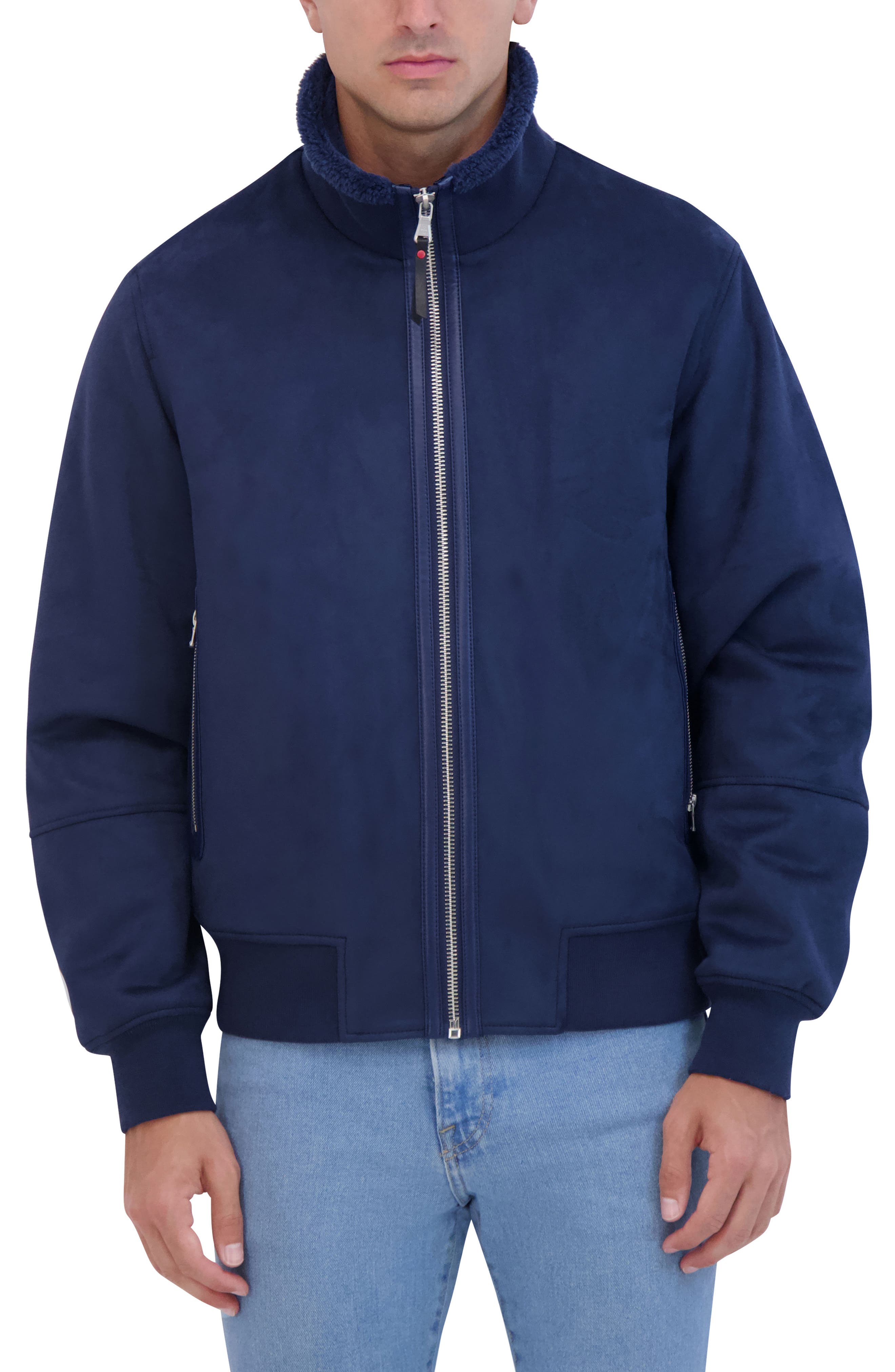 Robert Graham Faux Suede Bomber Jacket