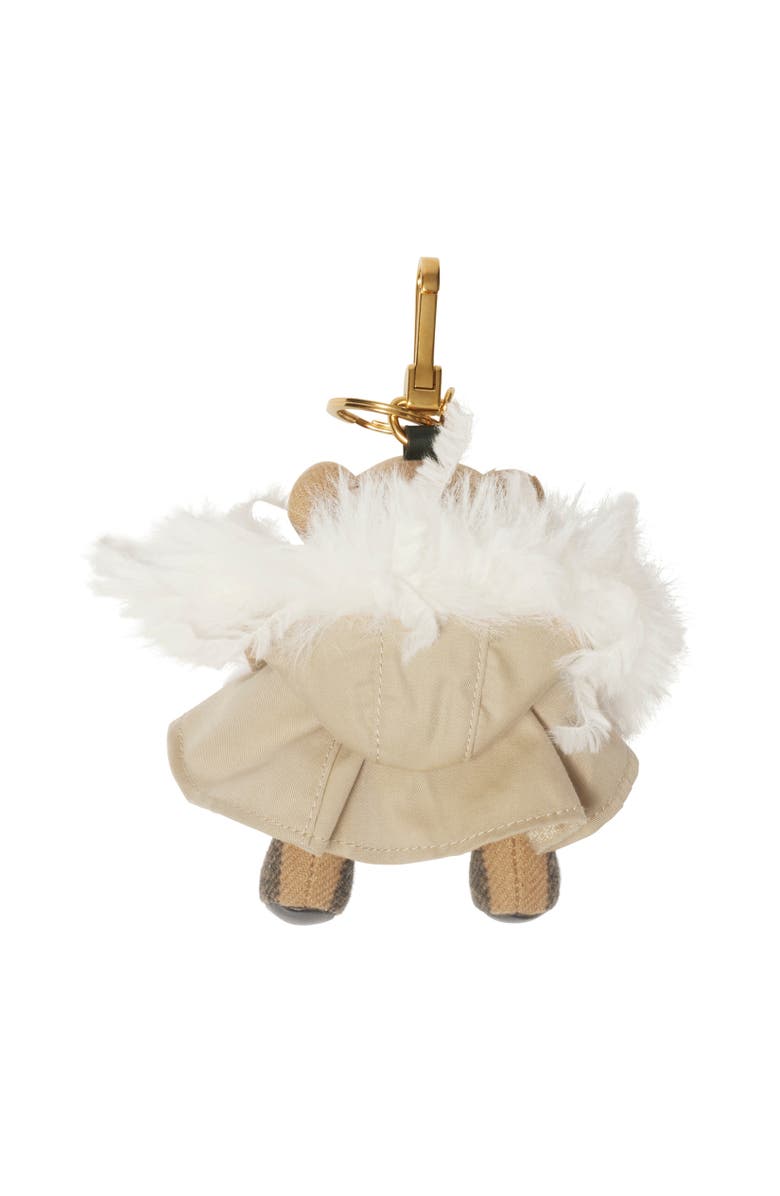 Burberry Thomas Bear Charm, Alternate, color, Beige