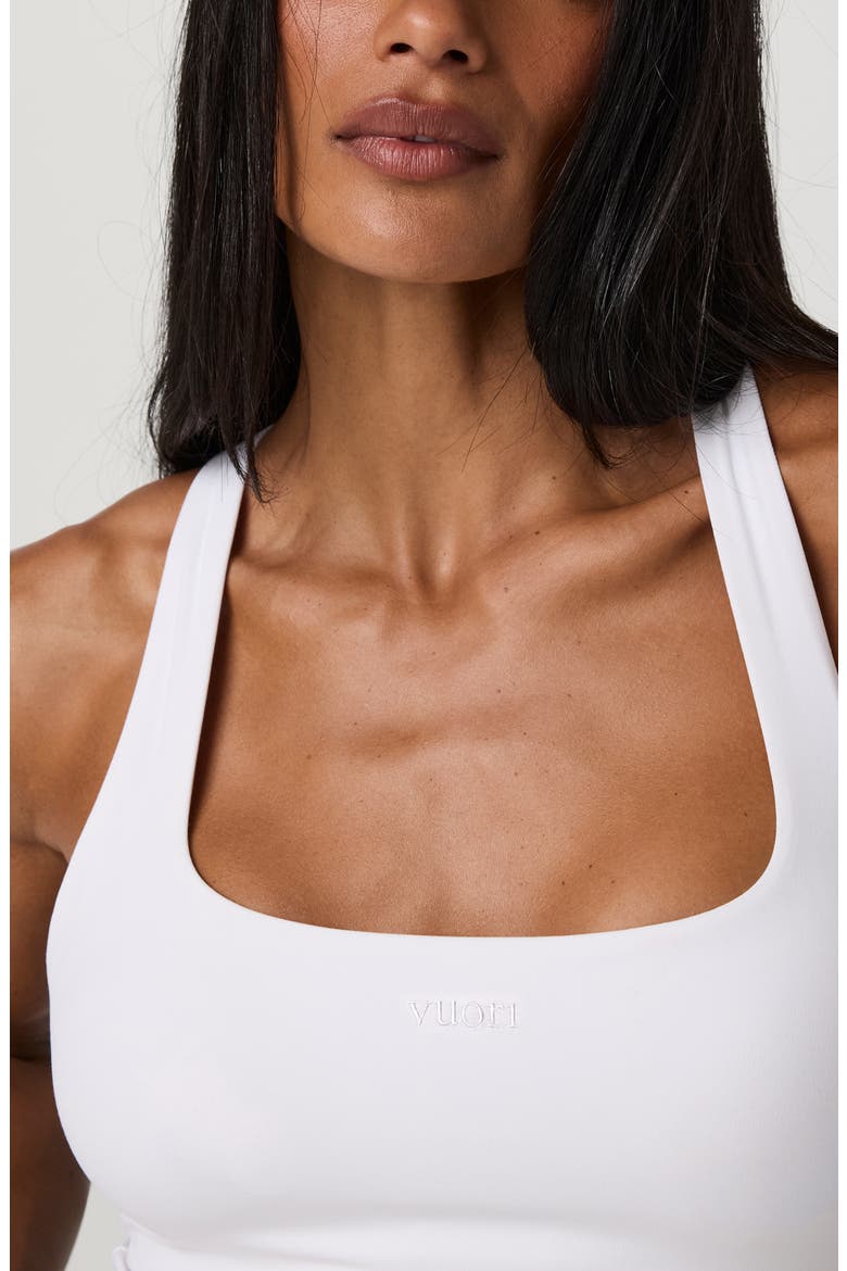 AllTheForm Logo Performance Tank, Alternate, color, WHITE