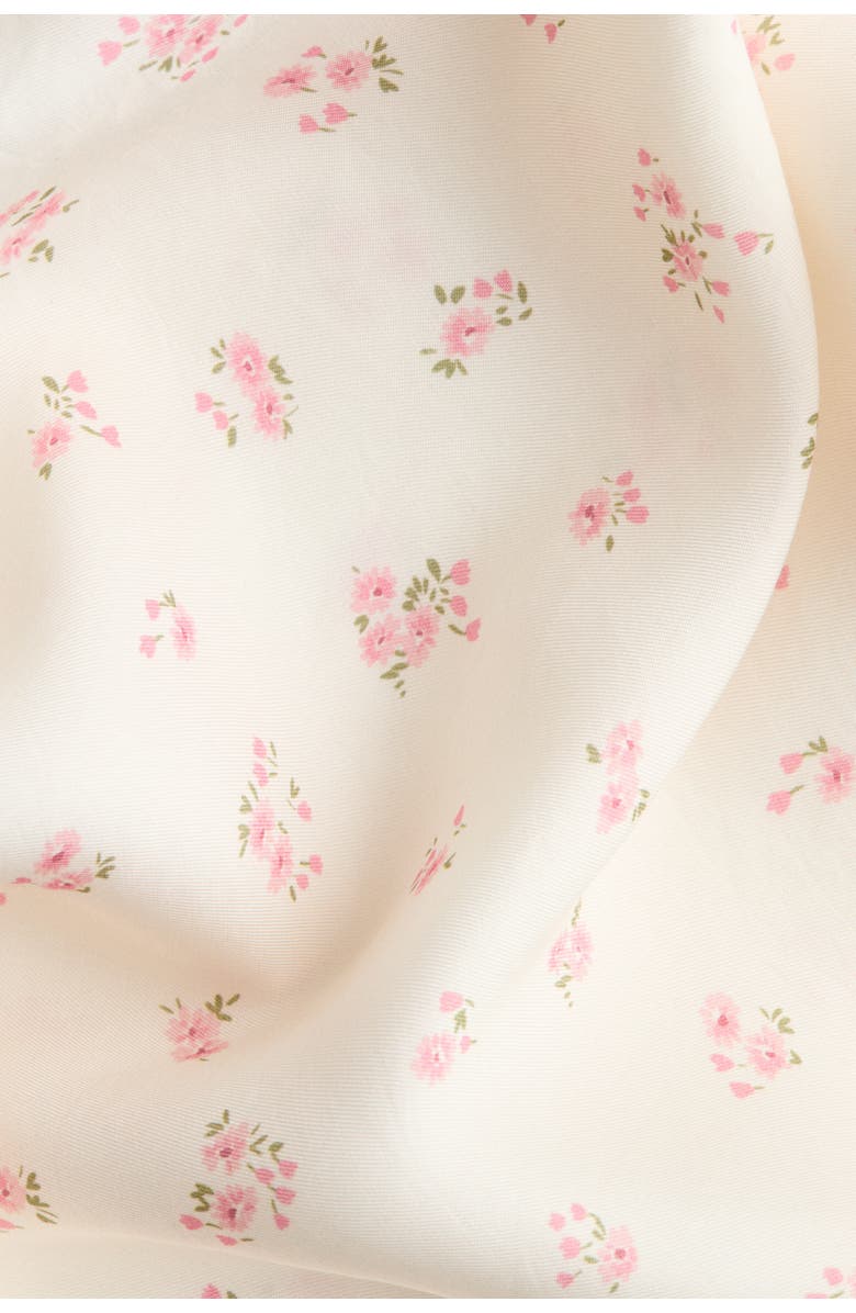 H&M Viscose Slip Skirt, Alternate, color, Cream/Floral