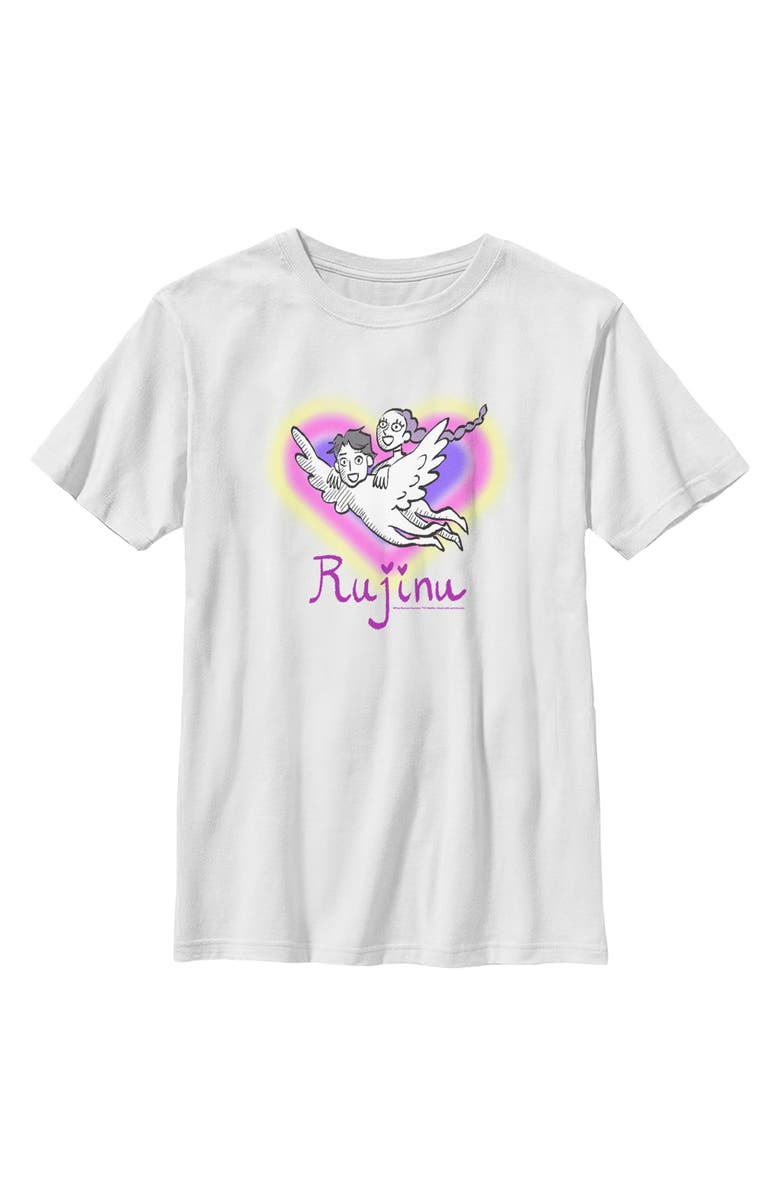 KPop Demon Hunters Boy's KPop Demon Hunters Fan Art Rujinu  Graphic T-Shirt, Main, color, White