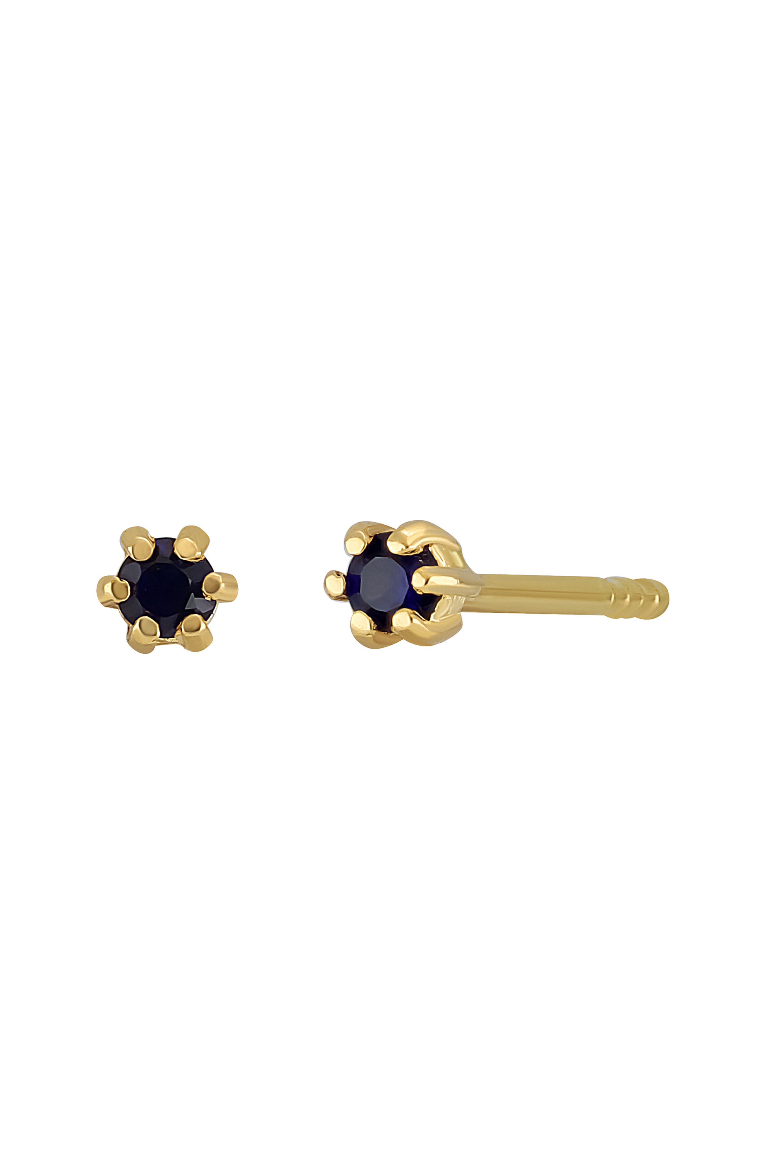 Bony Levy 18K Yellow Gold Solitaire Stud Earrings