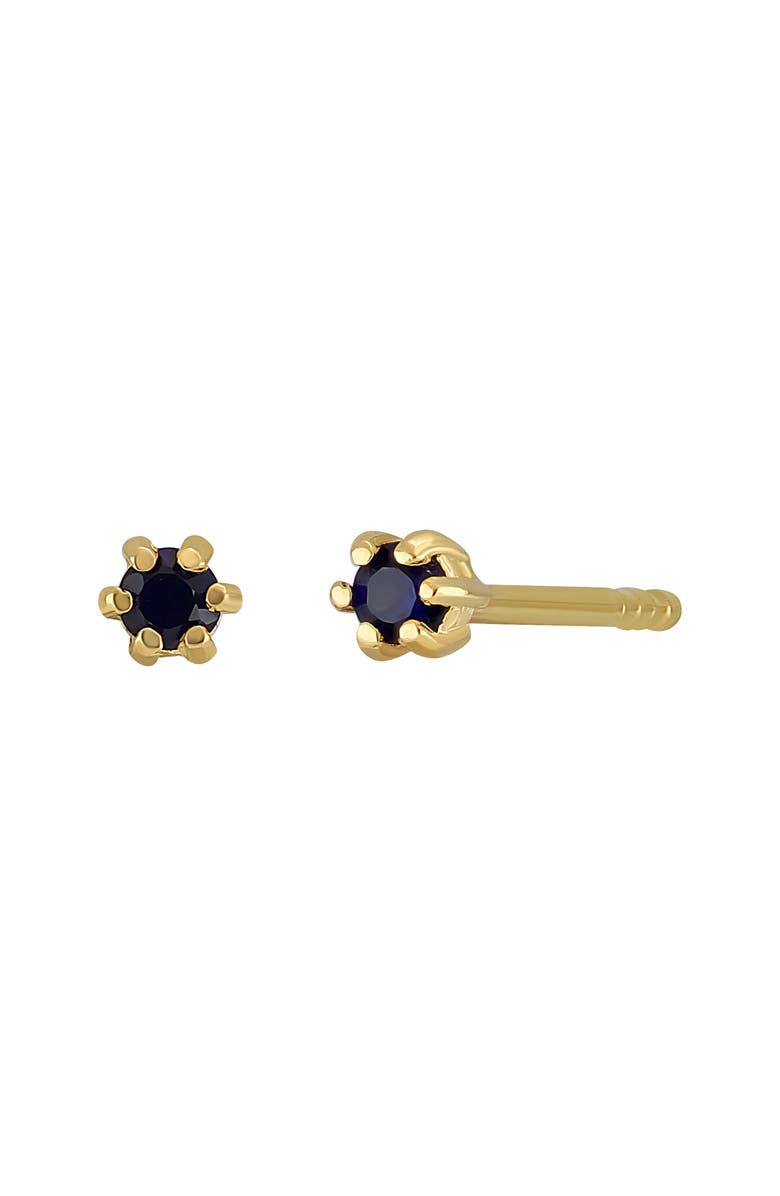 Bony Levy 18K Yellow Gold Solitaire Stud Earrings, Main, color, 0.42 Sp
