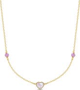 In Season Jewelry 14k Mother of Pearl Heart Necklace