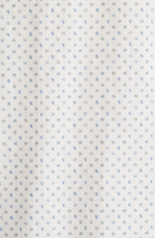 Robert Barakett Evender Microdot Print Button-up Shirt In White