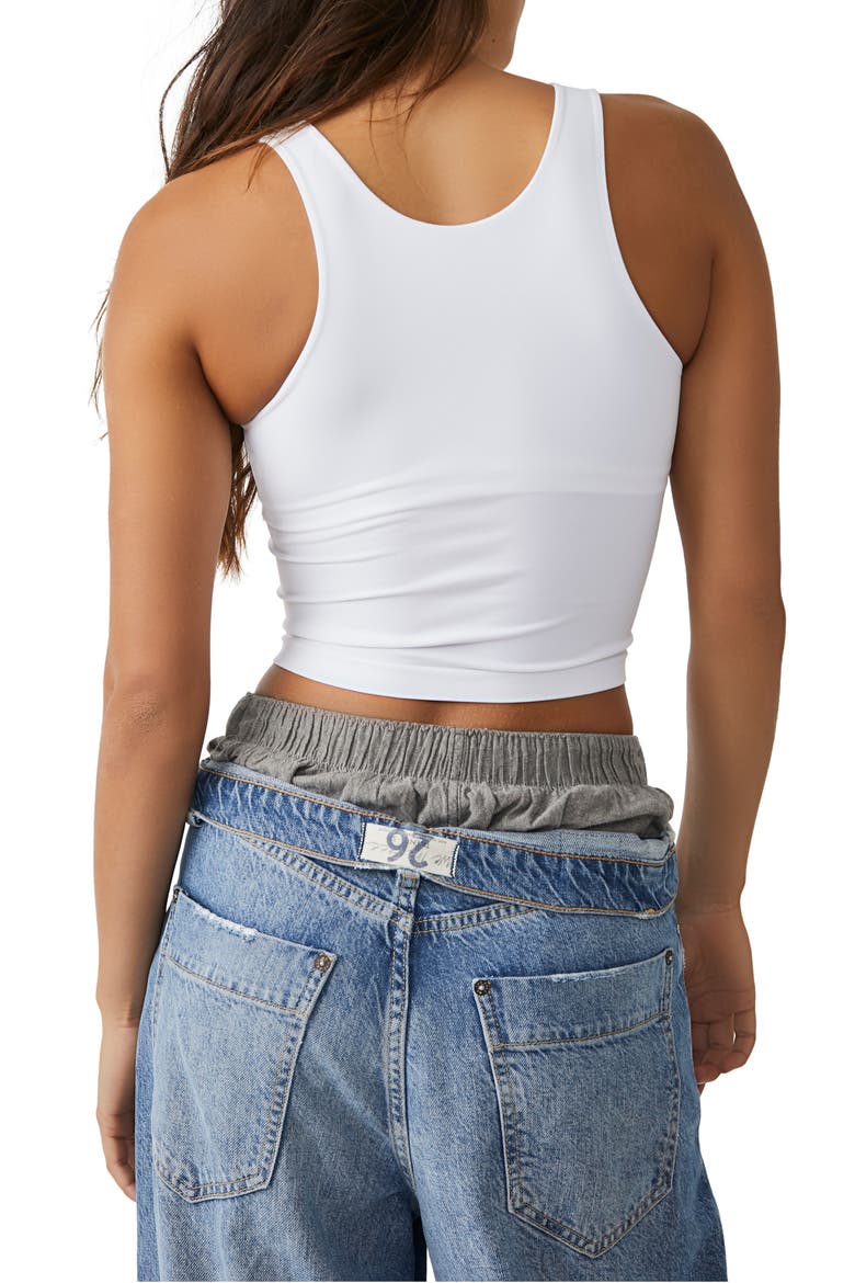 Clean Lines Crop Tank, Alternate, color, WHITE