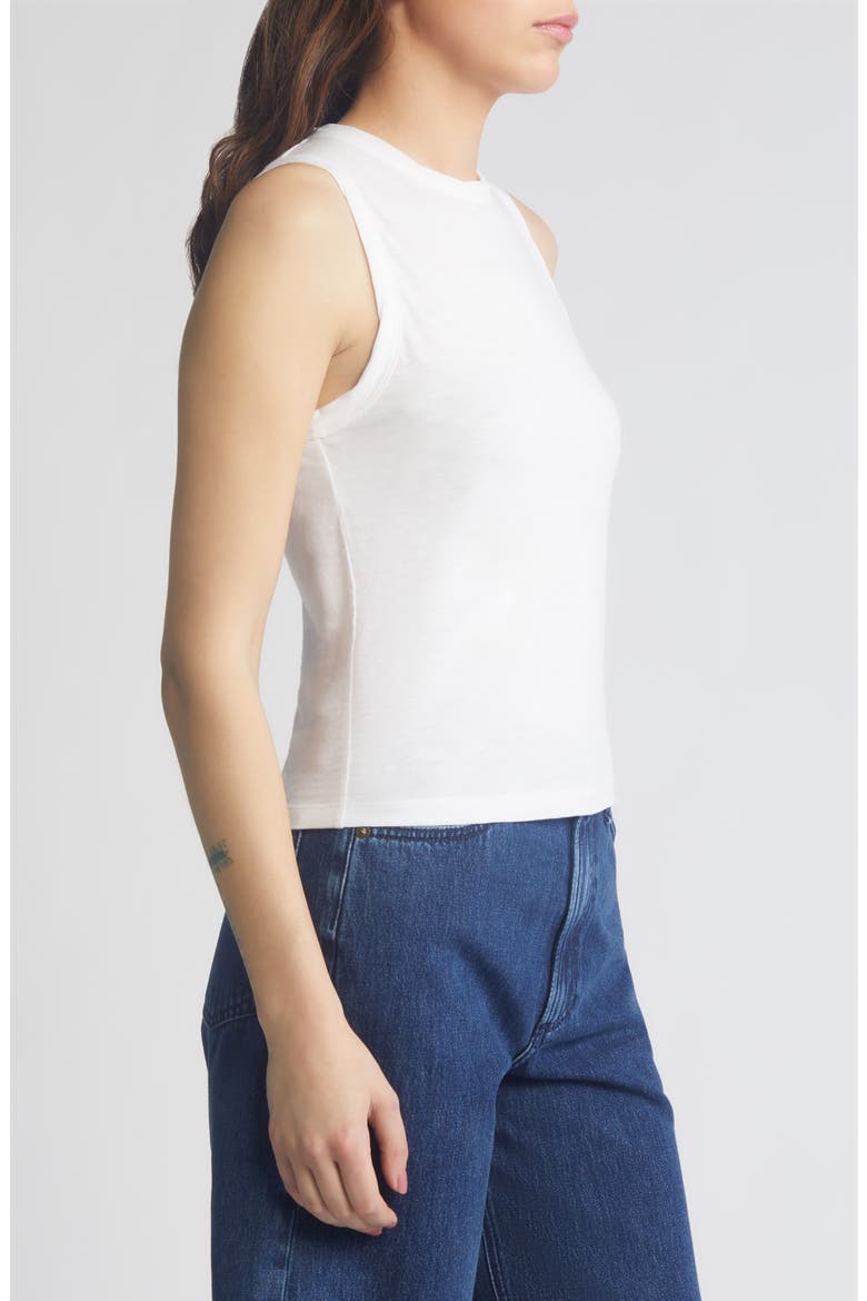 Sadie Muscle Tank, Alternate, color, WHITE