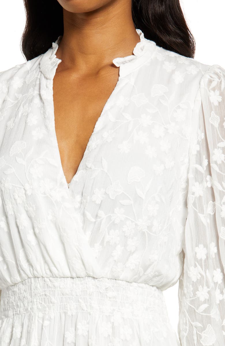 Ever New Hillary Floral Embroidered Midi Dress, Alternate, color, 