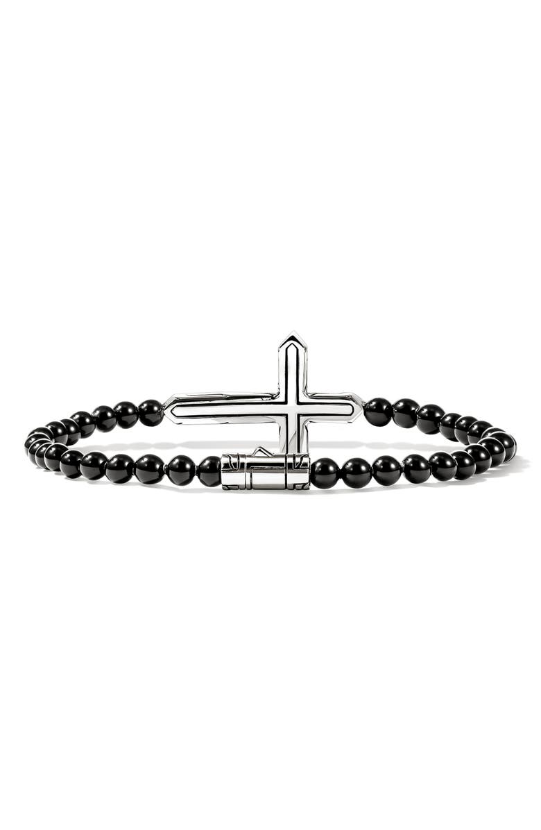 John Hardy Icon 50 Cross Bracelet, Alternate, color, Silver