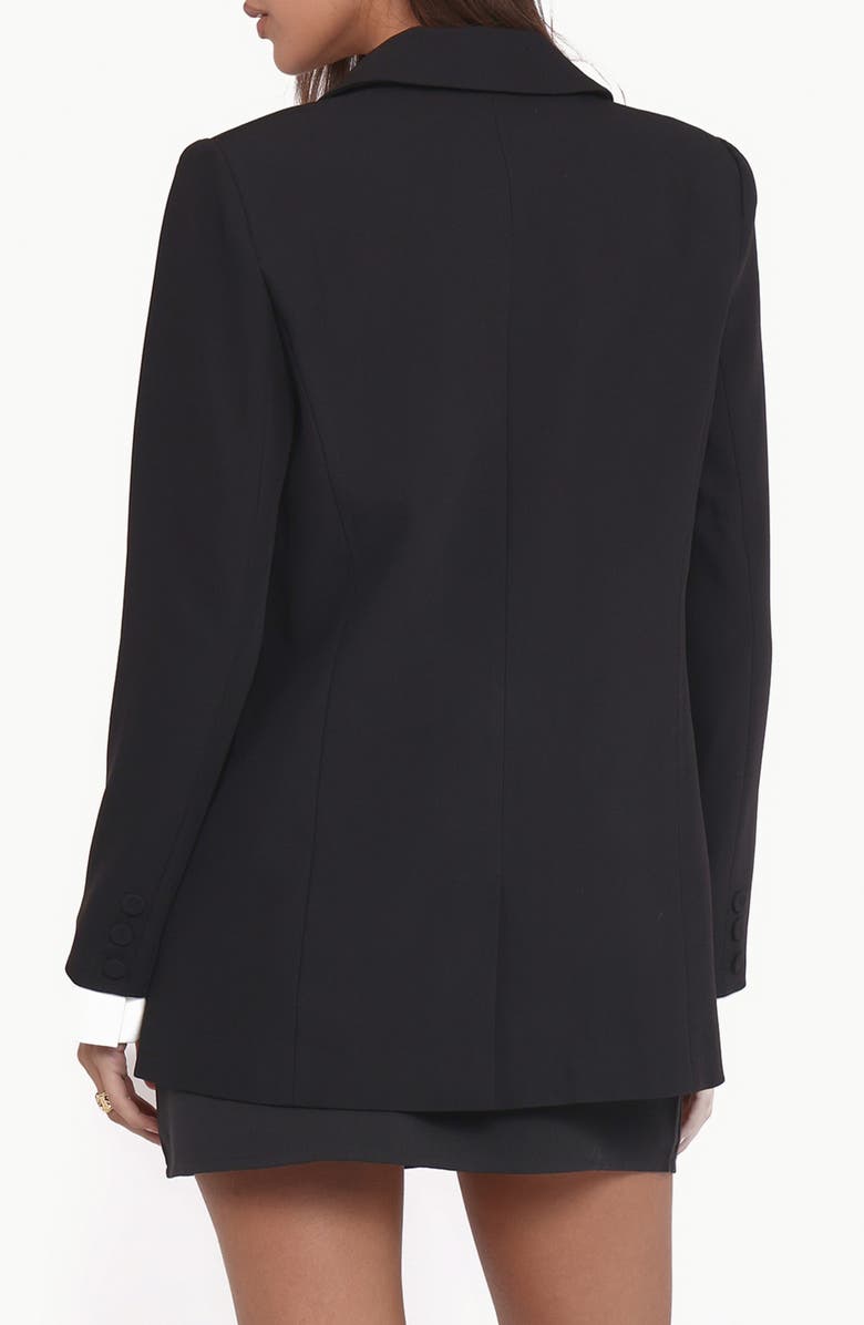 Petal & Pup Melissa Layered Blazer, Alternate, color, Black