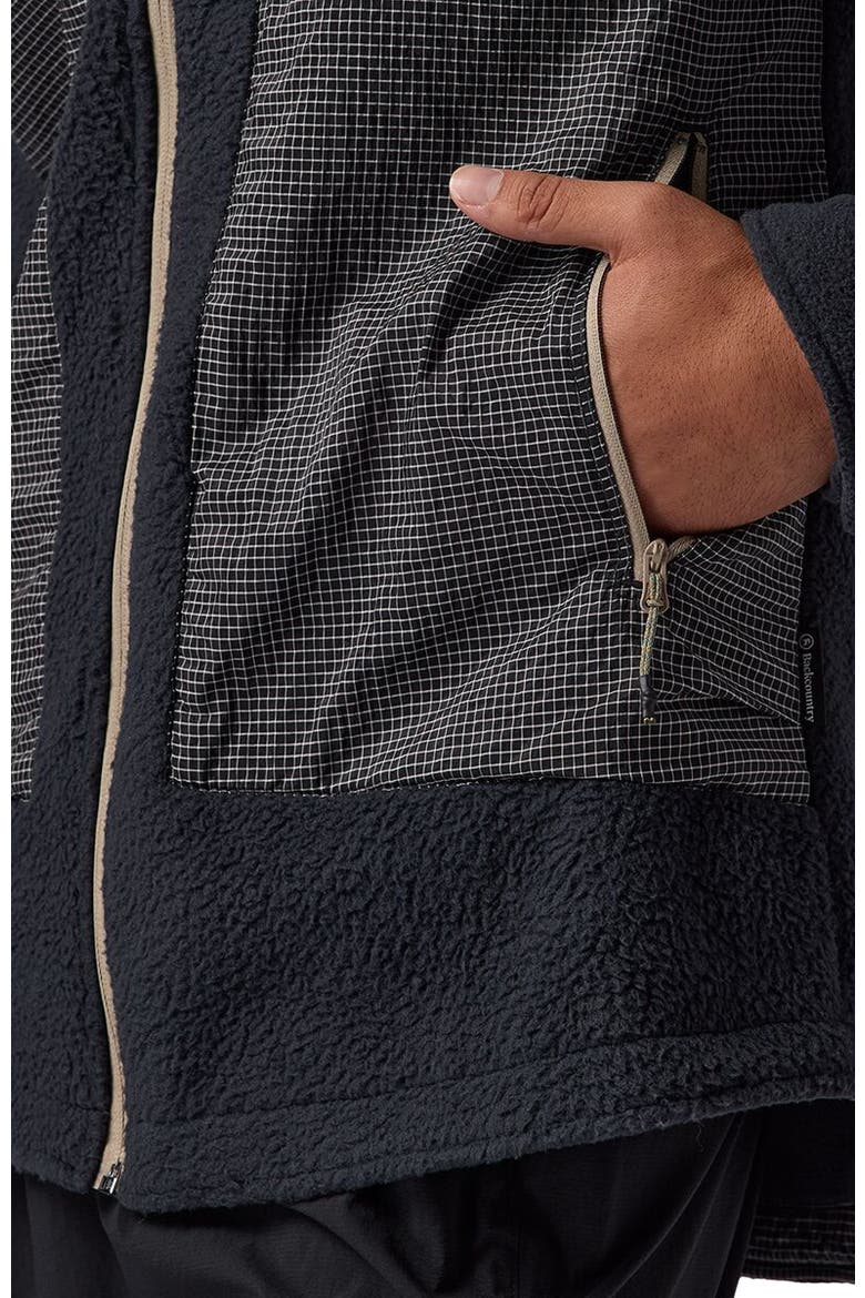 Wander Pile-Fleece Shirt Jacket- Men's, Alternate, color, Black