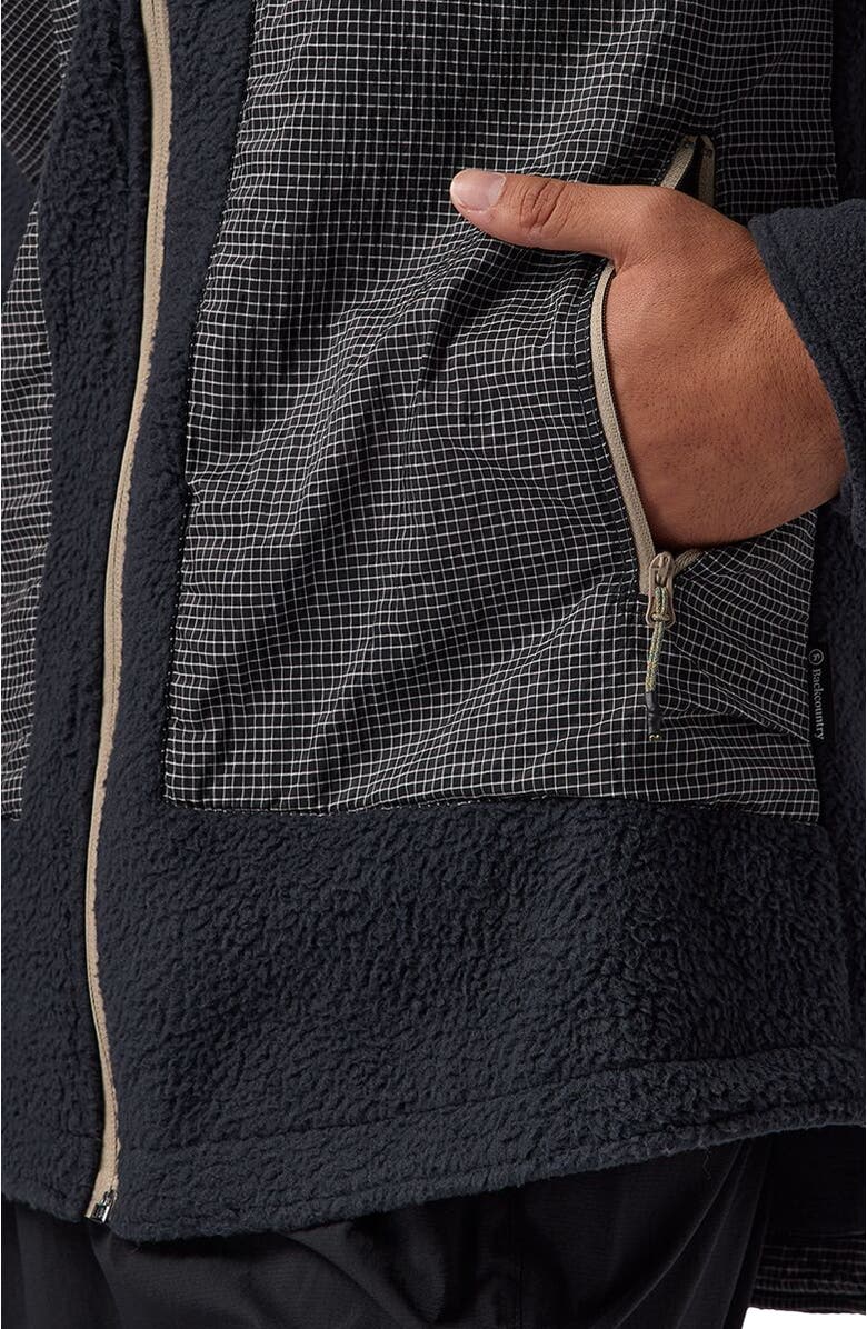 Backcountry Wander Pile-Fleece Shirt Jacket- Men's, Alternate, color, Black