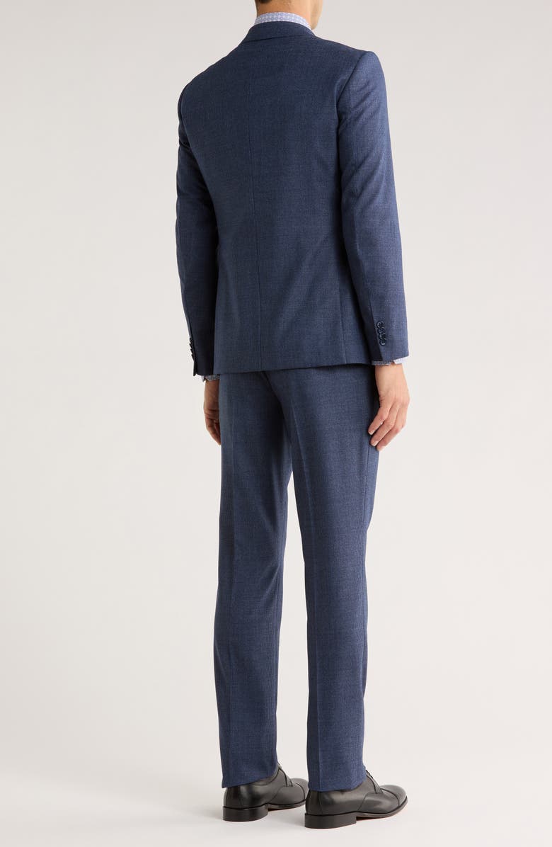John Varvatos Star USA Screen Weave Wool Suit, Alternate, color, Blue