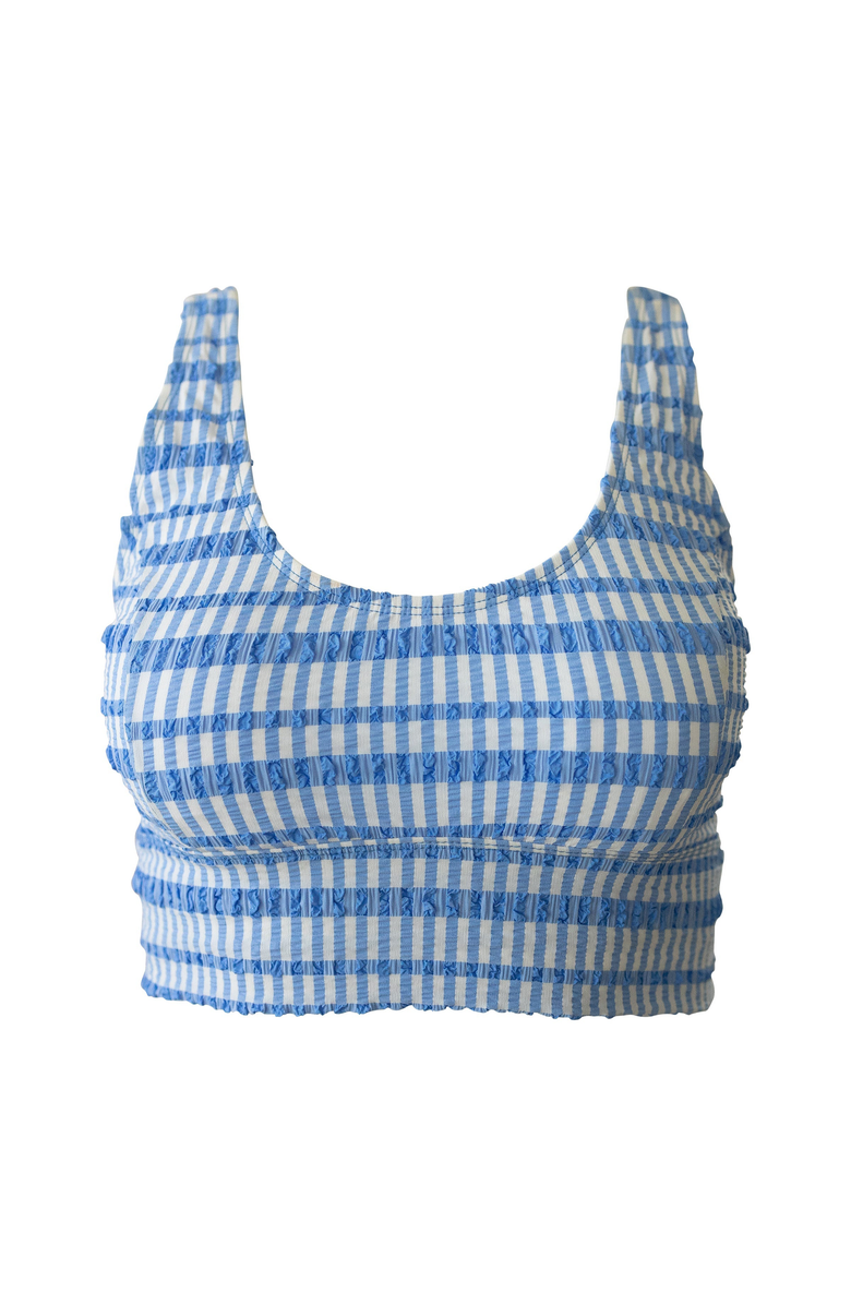 Nani Avant Crop Swim Top, Alternate, color, Gingham