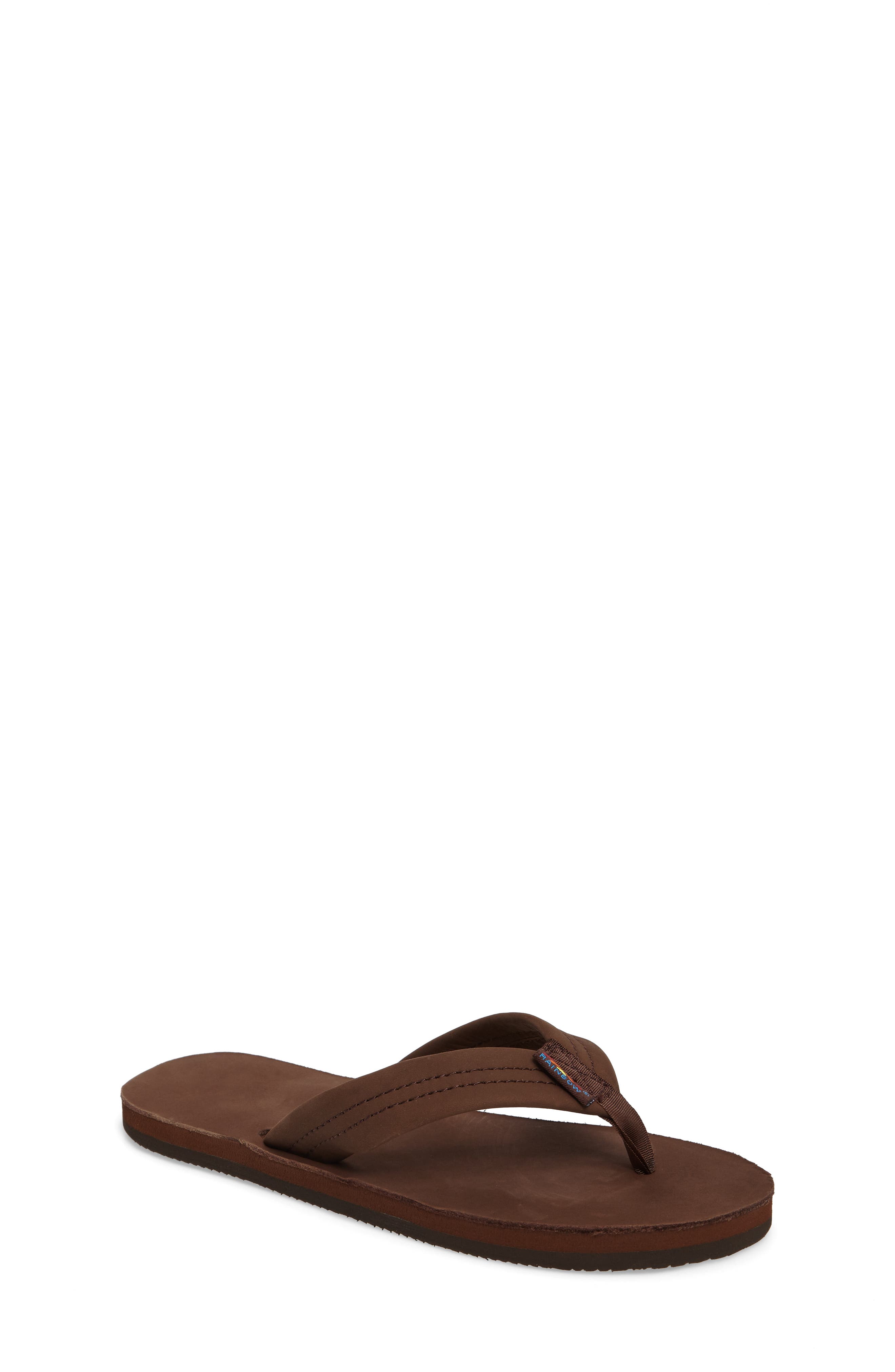 Rainbow<sup>®</sup> Rainbow Leather Sandal, Main, color, Expresso
