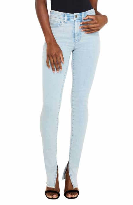 Good American Good Legs Split Hem Skinny Jeans