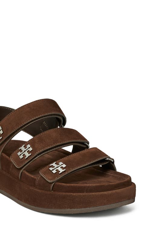 Tory Burch Kira Slingback Platform Sport Sandal In Brown