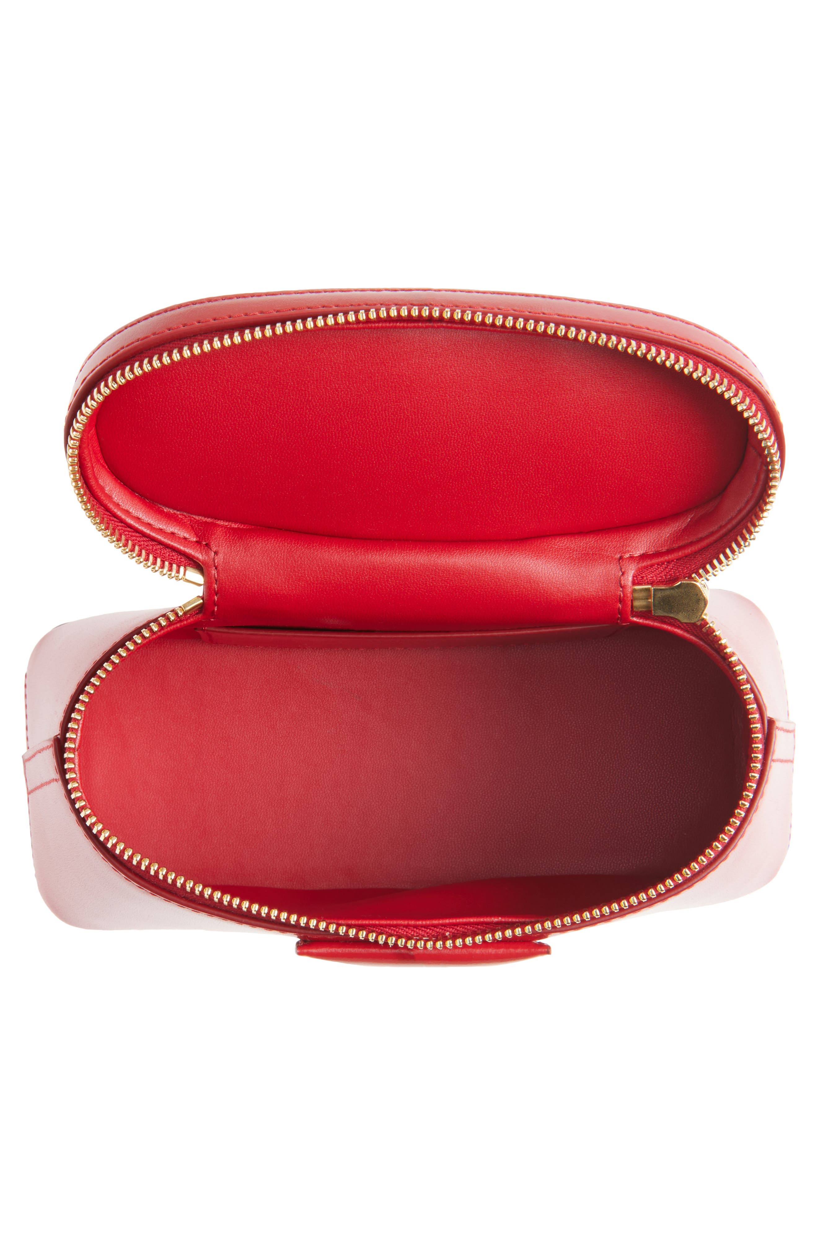Mini Antigona Vanity Leather Handbag, Alternate, color, 640-VERMILLON