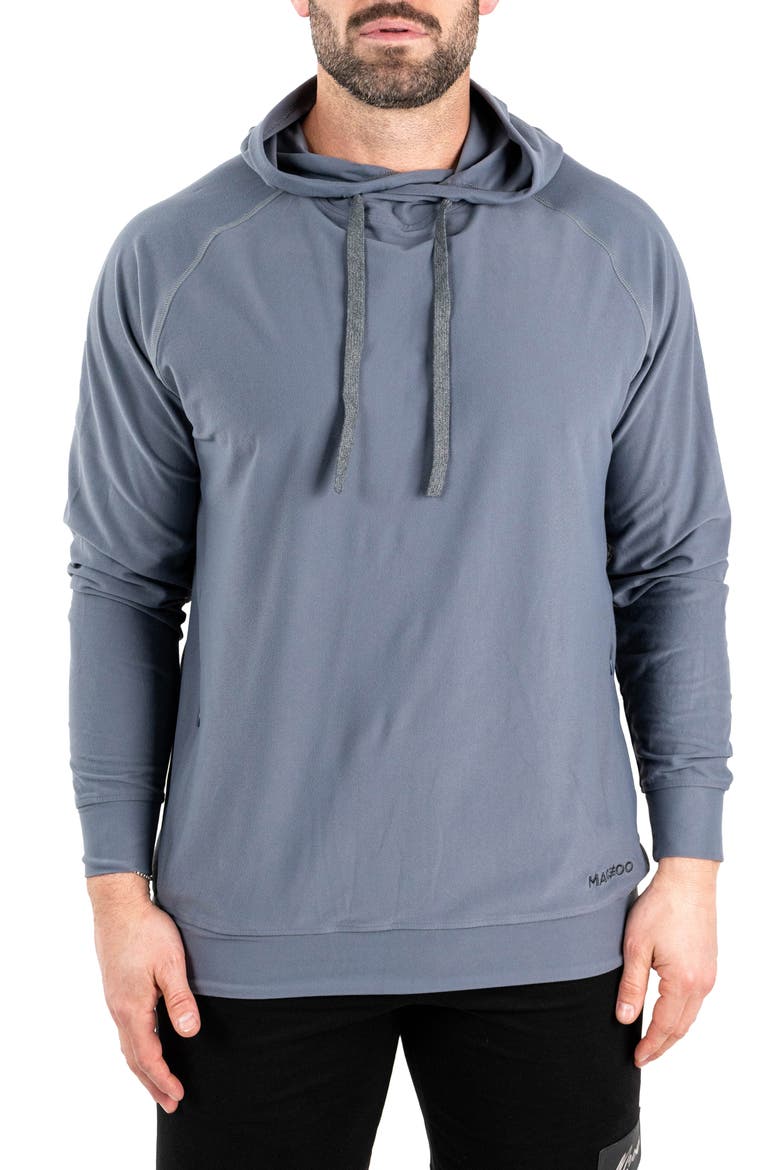 Solid Cotton Hoodie, Main, color, GREY