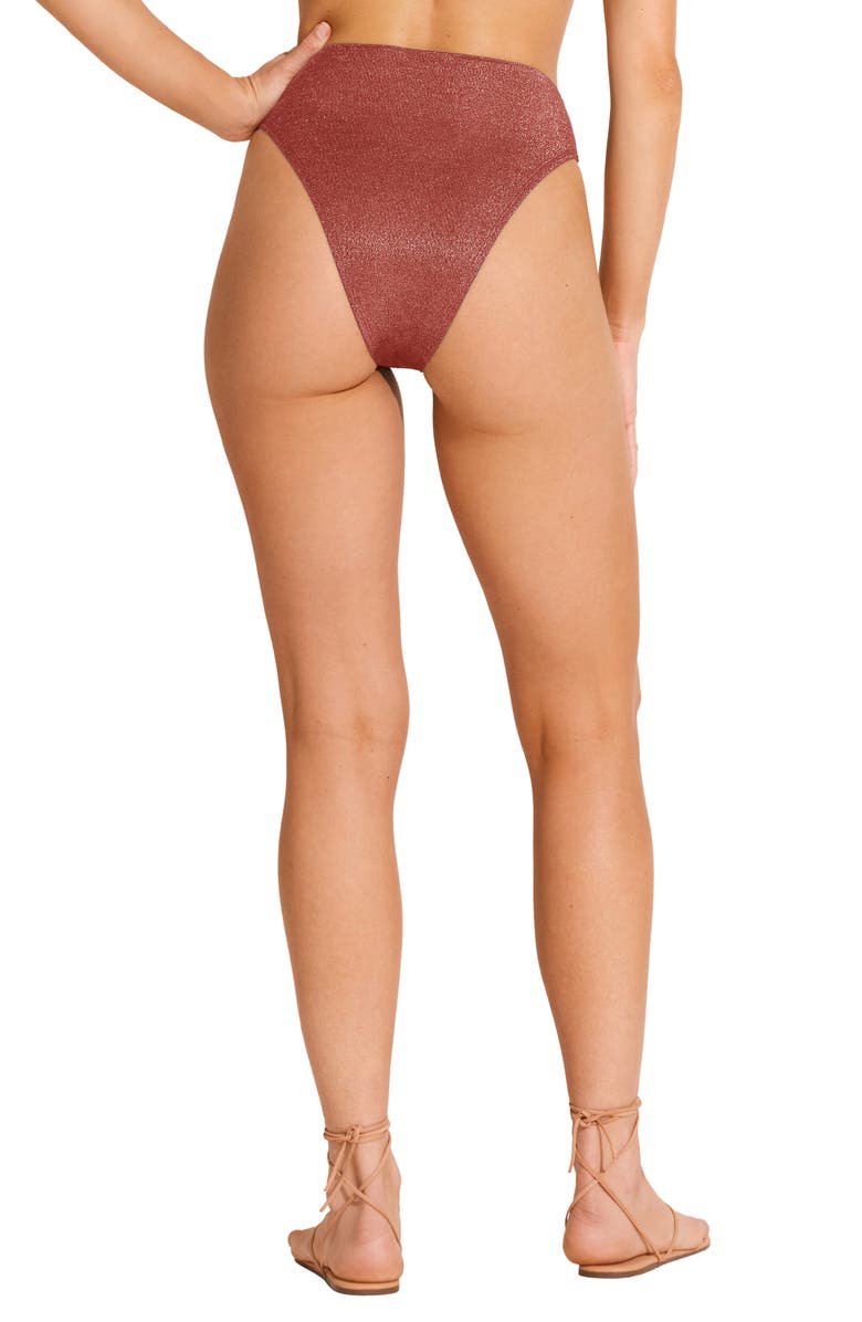 Vitamin A<sup>®</sup> Barcelona High Waist Bikini Bottoms, Alternate, color, Pink