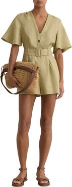 Reiss Sansi Linen Romper