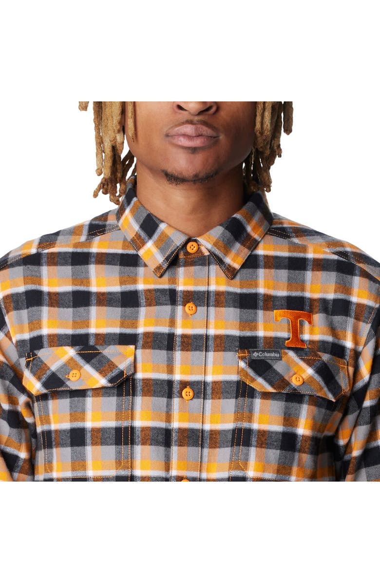 Columbia Tennessee Orange Tennessee Volunteers Flare Gun Flannel Long Sleeve Shirt, Alternate, color,