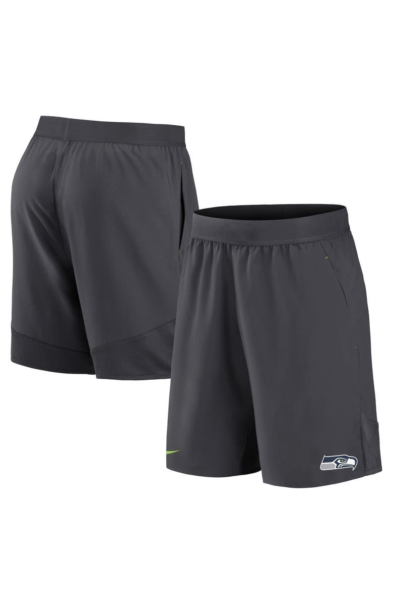 Nike Men's Nike Anthracite Seattle Seahawks Stretch Woven Shorts, Main, color, 