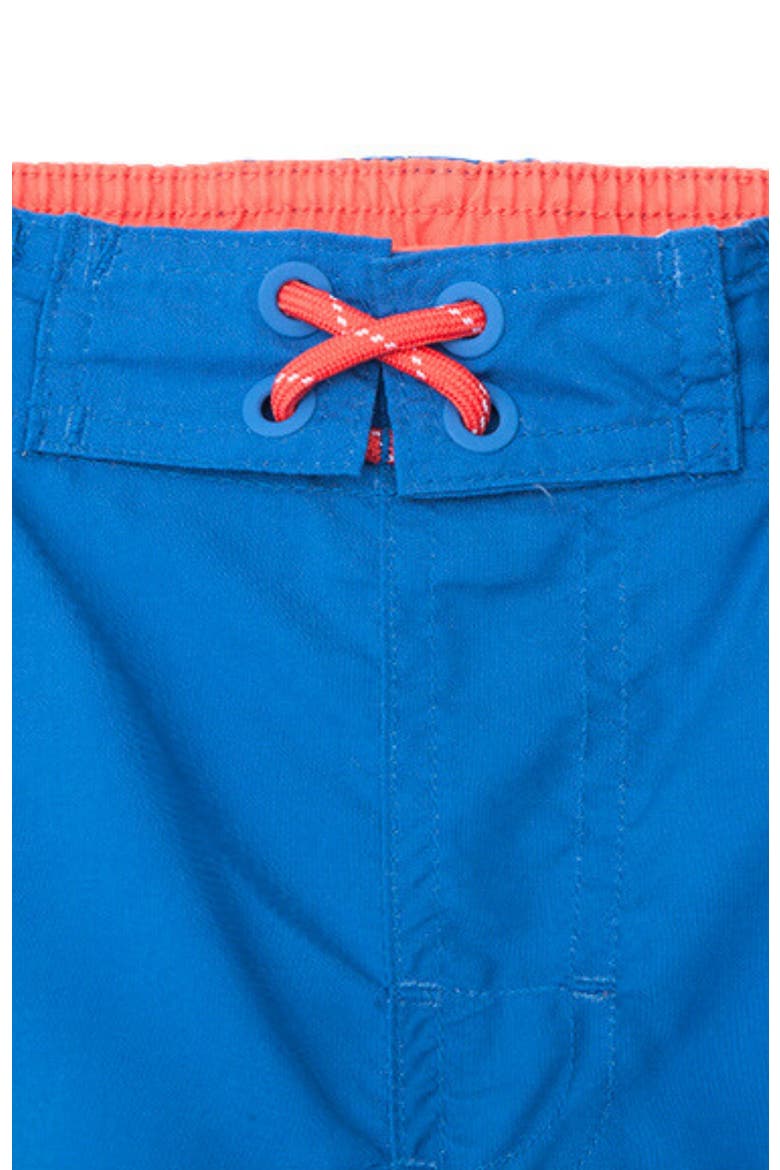Kid's Swim Trunks with Mesh Lining and UPF 50+, Alternate, color, Tropical burst