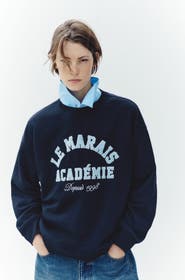 H&M Sweatshirt With Text Motif