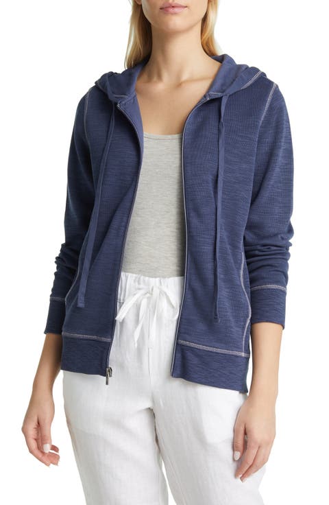 Tobago Bay Cotton Blend Zip-Up Hoodie