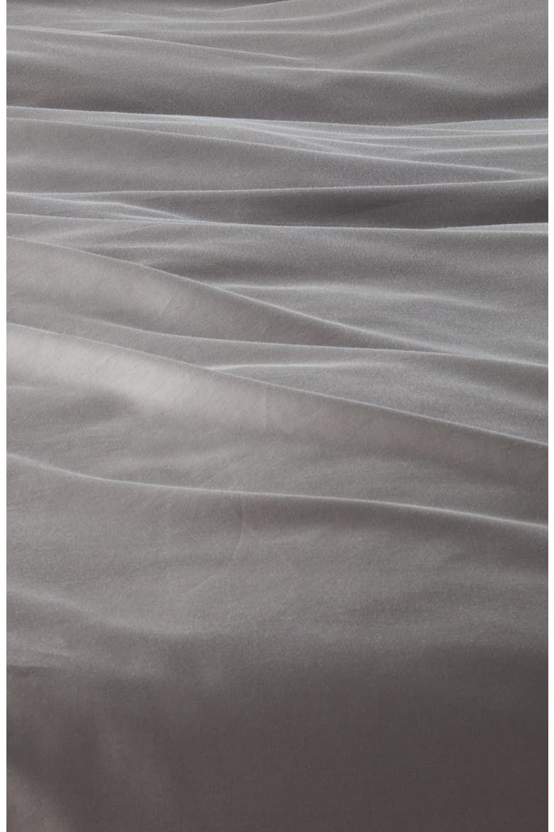 Antimicrobial Supima® Cotton Duvet Cover & Sham Set, Alternate, color, GREY NICKEL