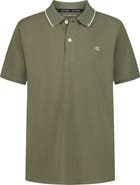 Calvin Klein Kids' Tipped Piqué Polo